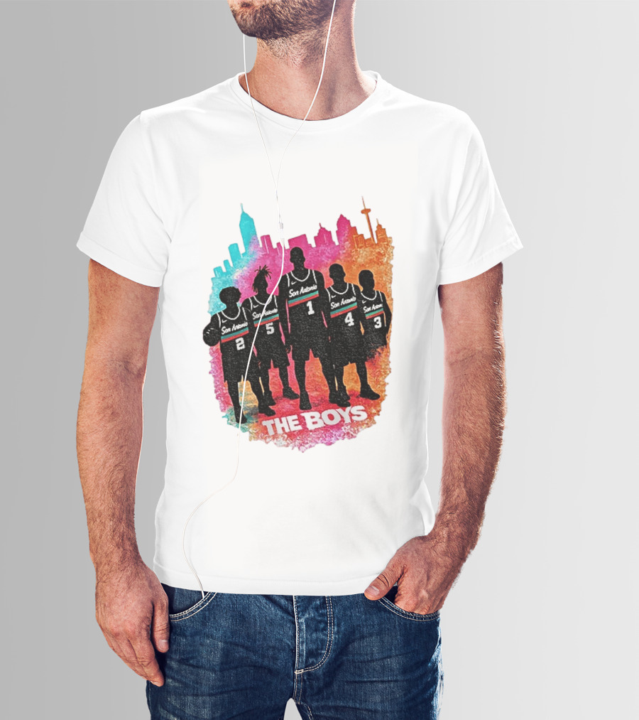 The Boys San Antonio Spurs Classic City Edition Basketball Player T-Shirt