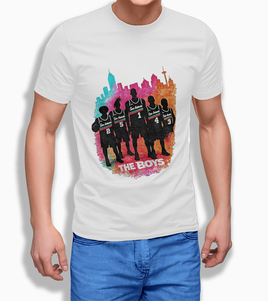 The Boys San Antonio Spurs Classic City Edition Basketball Player T-Shirt