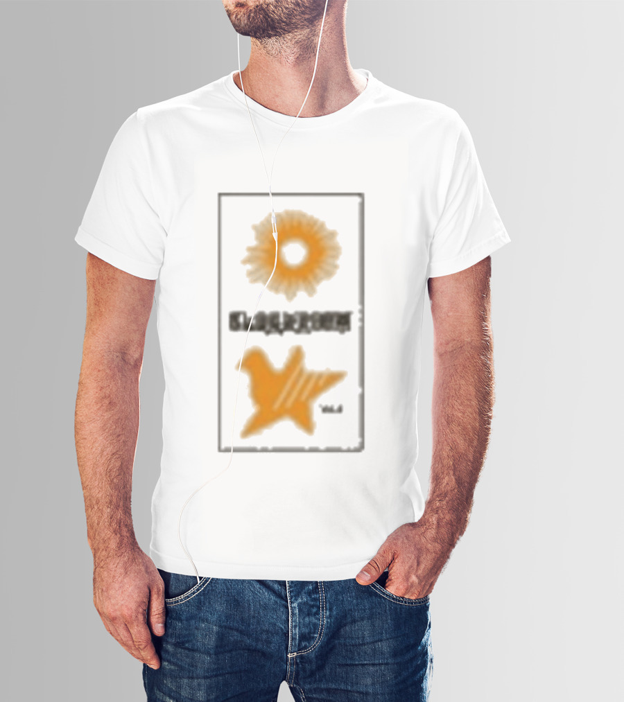 Closed Casket Activities Cloakroom Muff Starburst Bird Symbol Orange T-Shirt