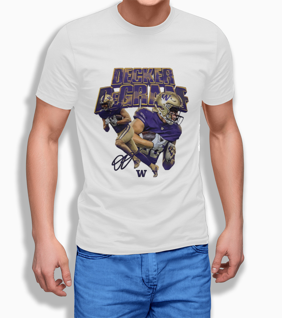 Decker DeGraaf Washington Huskies NCAA Football W T-Shirt