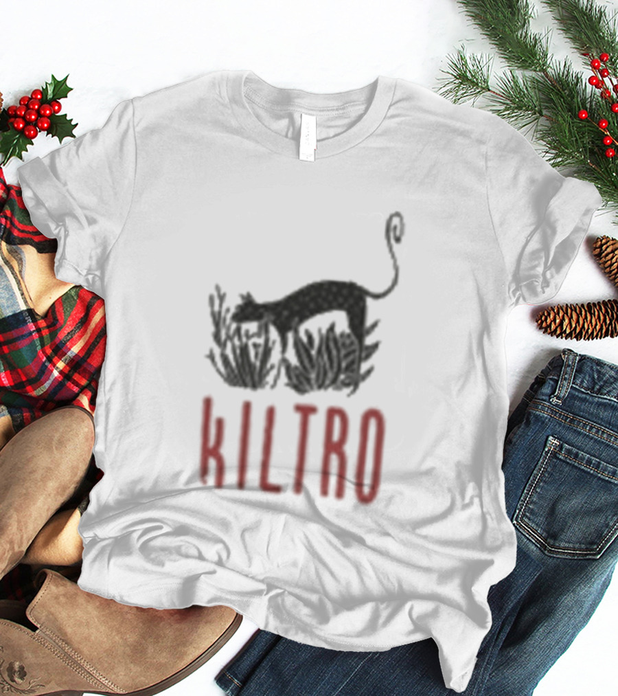 Kiltro Wolf Dog Text With Stylized Canine T-Shirt