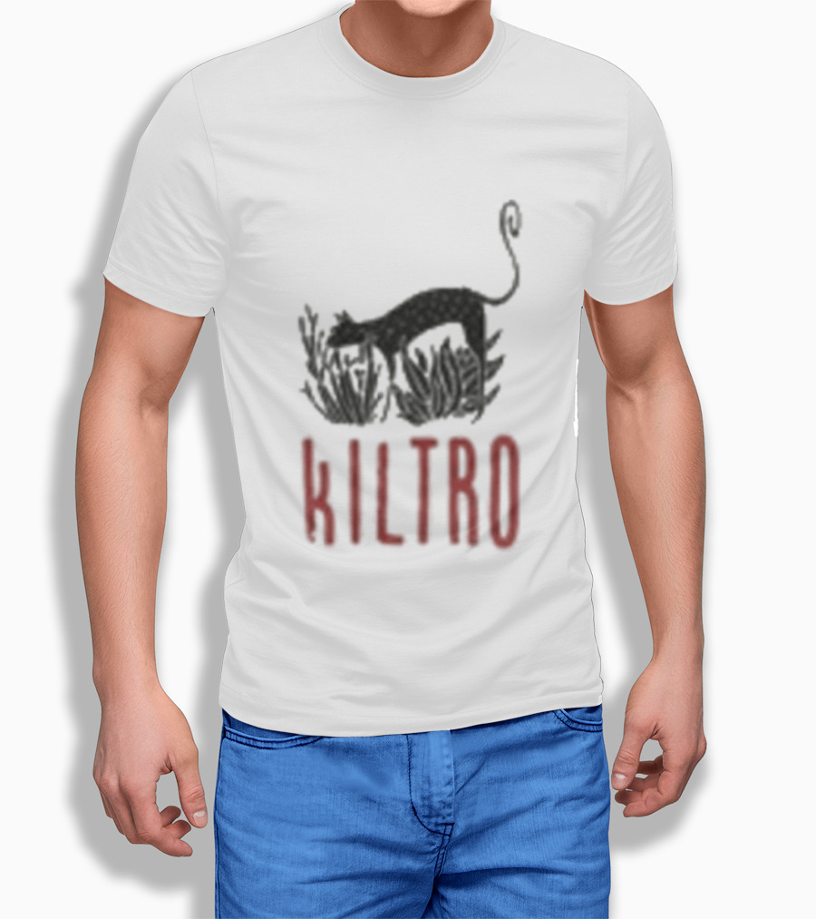 Kiltro Wolf Dog Text With Stylized Canine T-Shirt