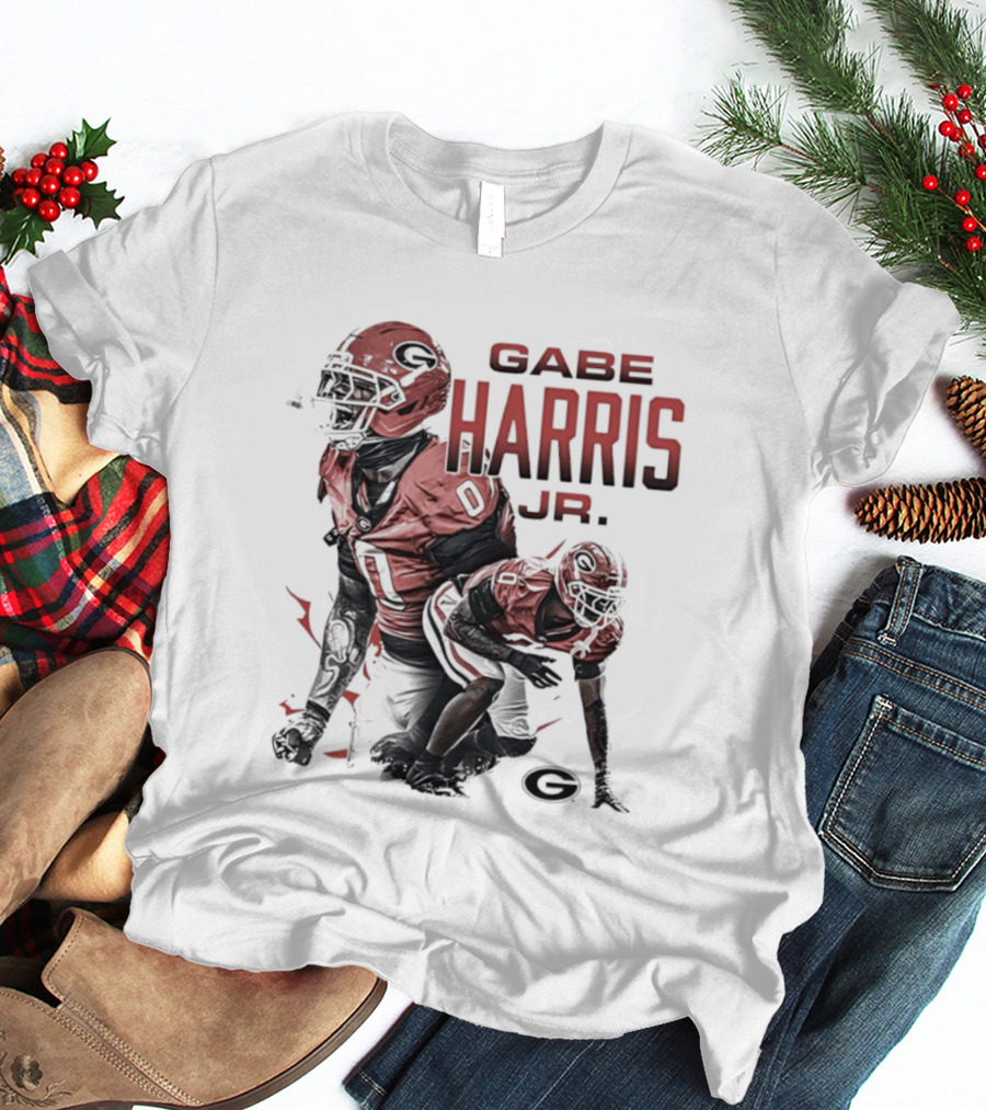 Gabe Harris Jr Georgia Bulldogs Football Player NCAA Team T-Shirt