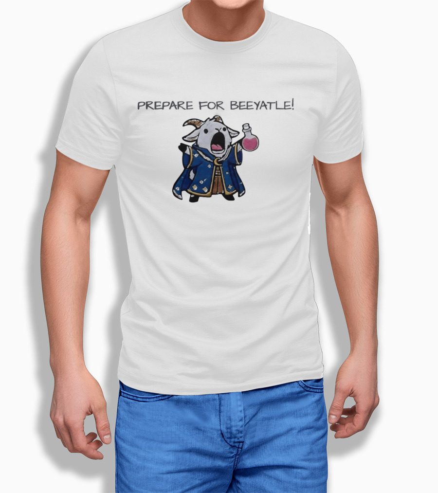 Totes McGoats Prepare For Beeyatle Potion Wielding Goat Wizard T-Shirt