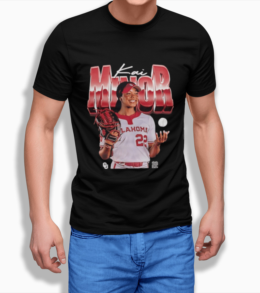 Kai Minor Oklahoma 22 Sooners Softball Player T-Shirt