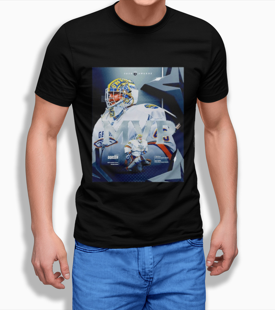 Brett Dobson Georgia Swarm MVP 2026 Awards Lacrosse Triumph T-Shirt