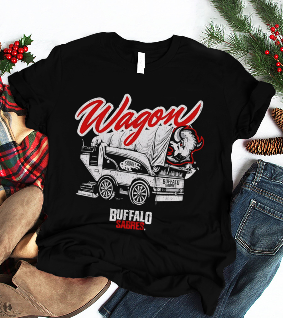 Buffalo Sabres Wagon Defender Retro Team Spirit T-Shirt