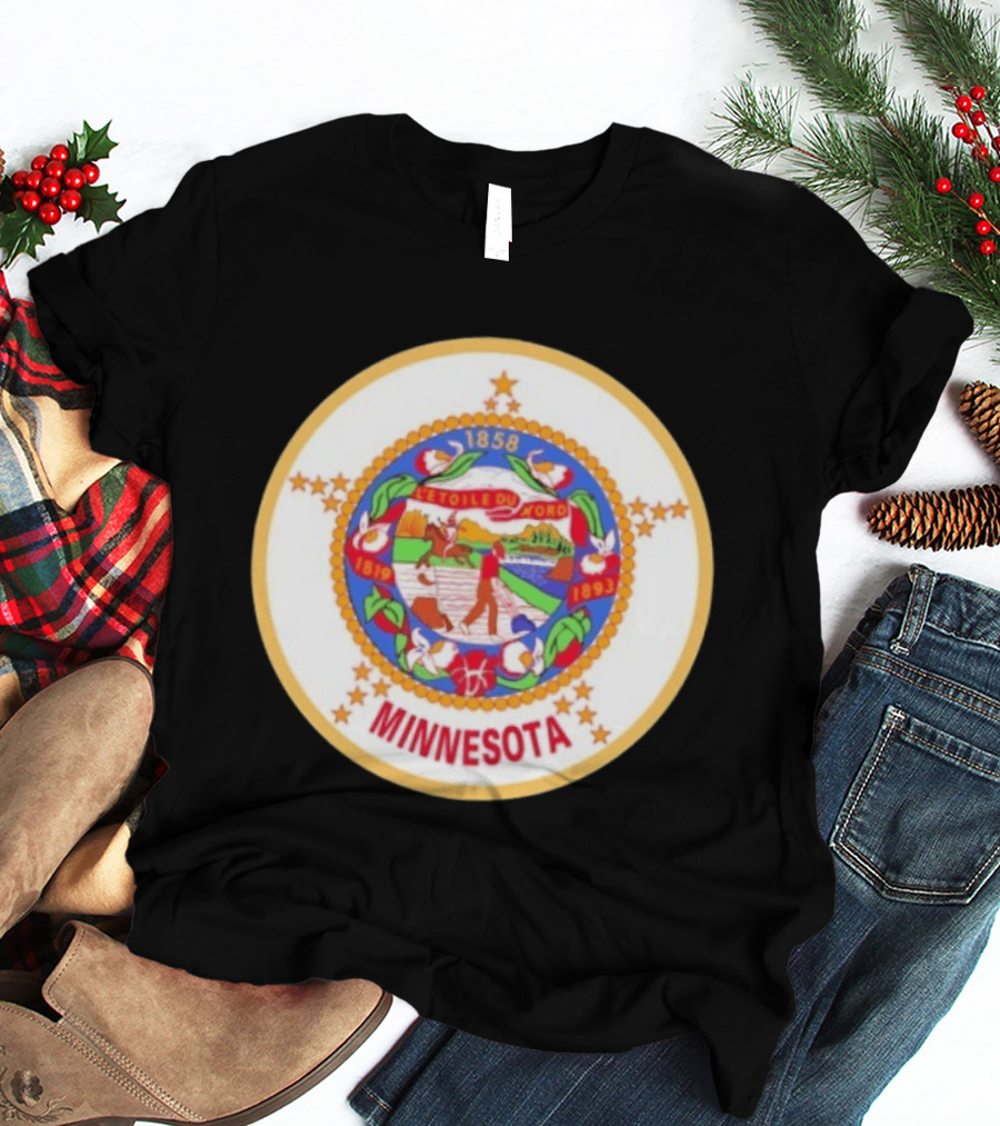 L'étoile Du Nord 1819 1858 1893 Seal Of Minnesota T-Shirt