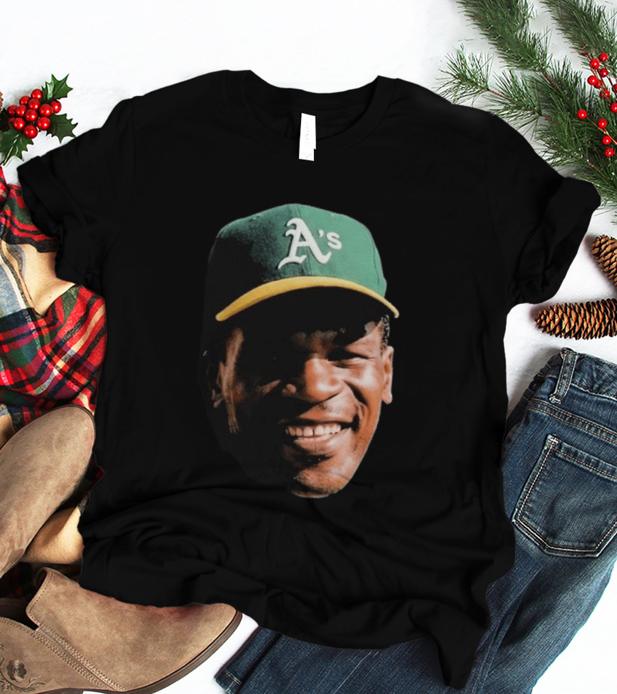 Dallas Braden Rickey Henderson A's Cap T-Shirt