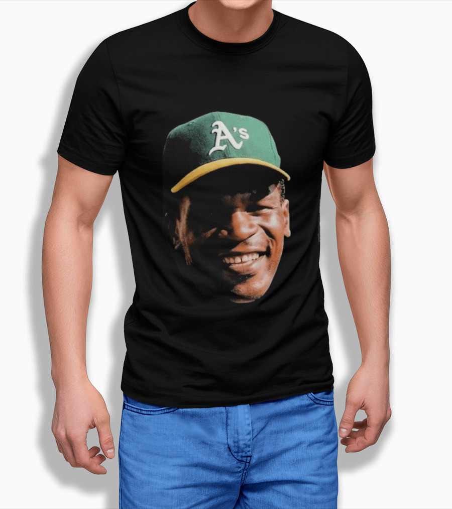 Dallas Braden Rickey Henderson A's Cap T-Shirt