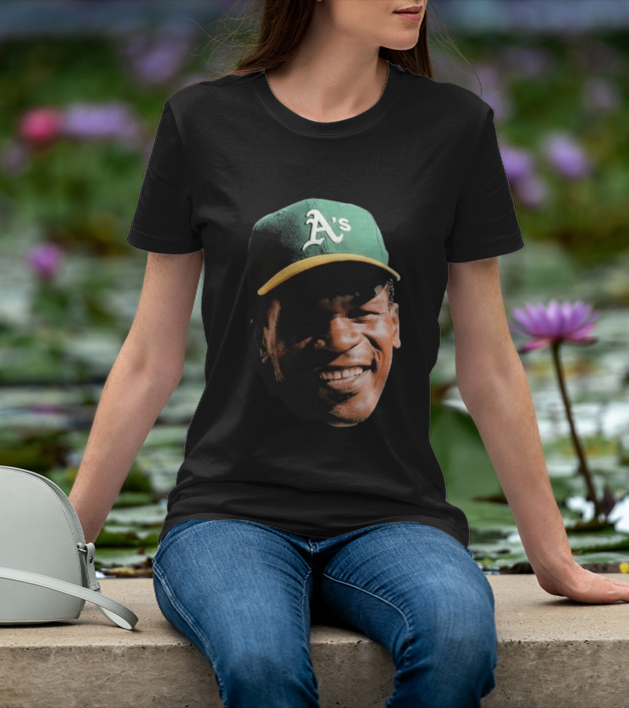 Dallas Braden Rickey Henderson A's Cap T-Shirt