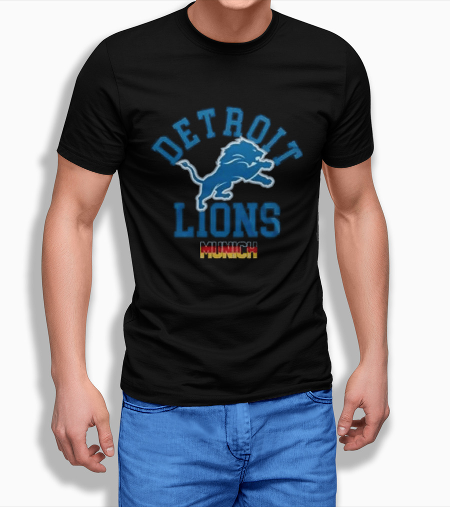 Detroit Lions Munich 2026 Game Football Event T-Shirt