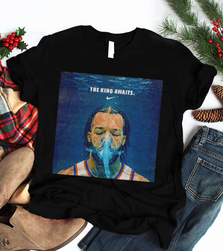 Jalen Brunson NY Knicks The King Awaits Nike T-Shirt