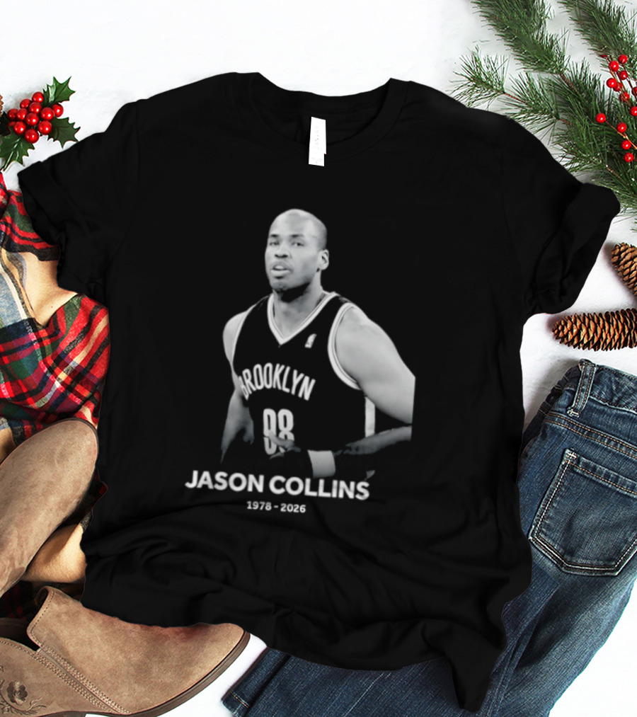 Rest In Peace Jason Collins Brooklyn 1978 2026 First Openly Gay NBA Player T-Shirt