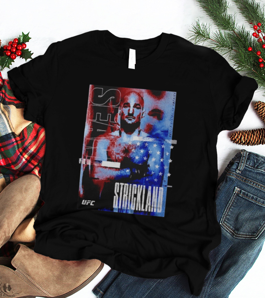 Sean Strickland UFC Fighter American Flag T-Shirt