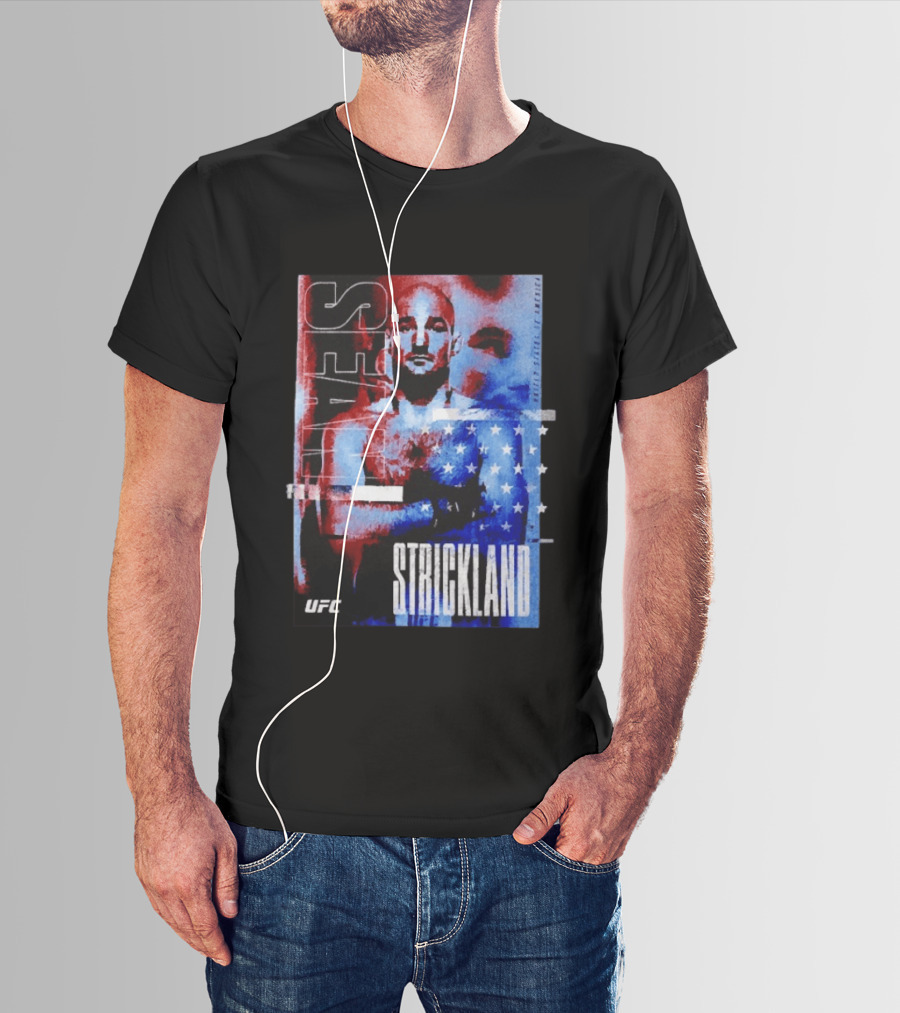 Sean Strickland UFC Fighter American Flag T-Shirt