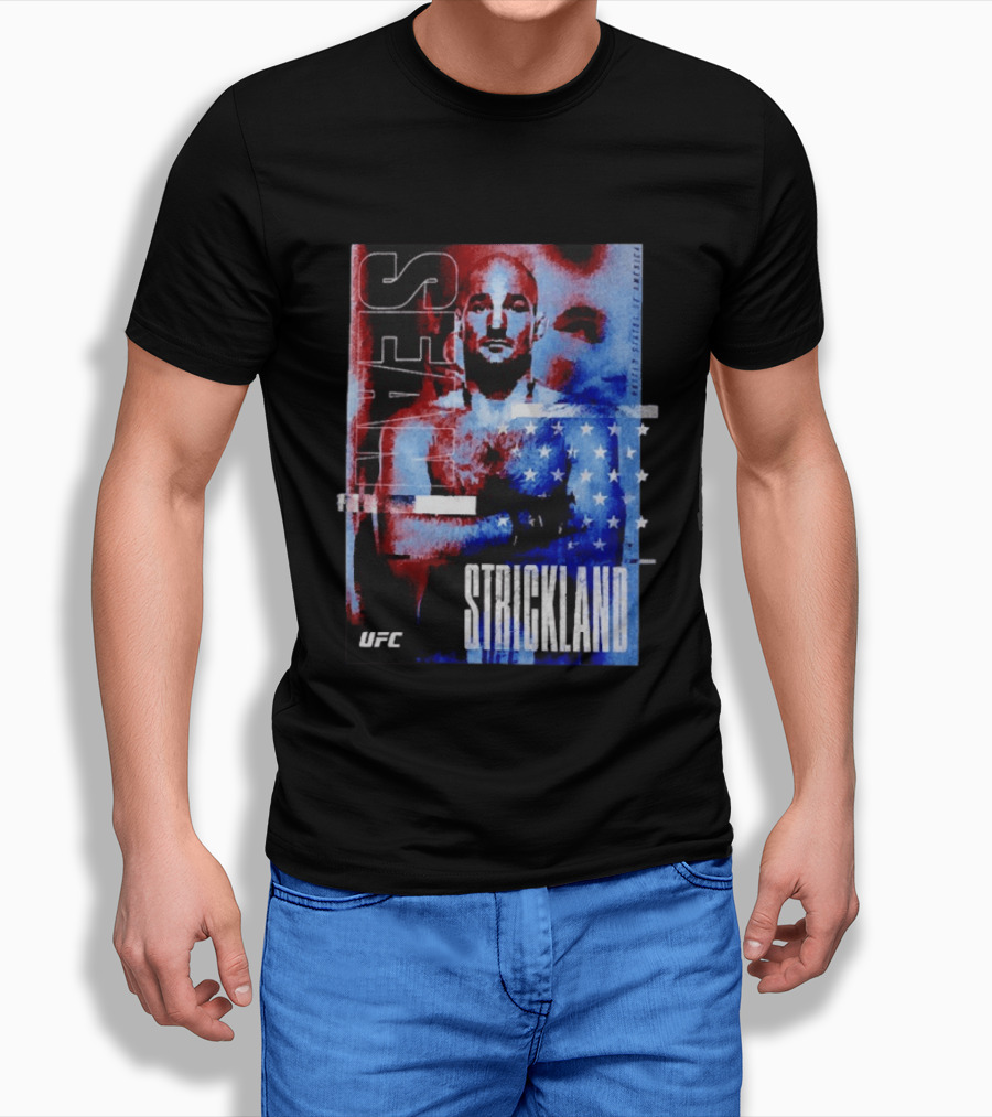 Sean Strickland UFC Fighter American Flag T-Shirt