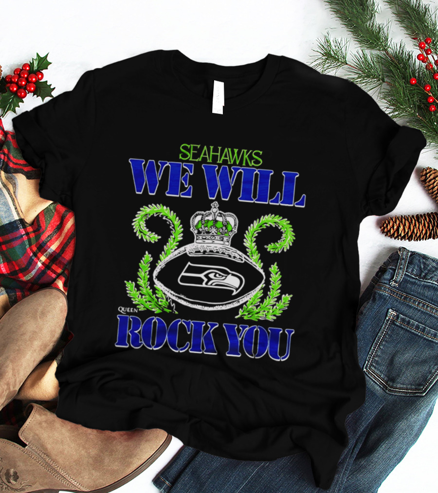 Seattle Seahawks We Will Rock You Queen 2026 T-Shirt