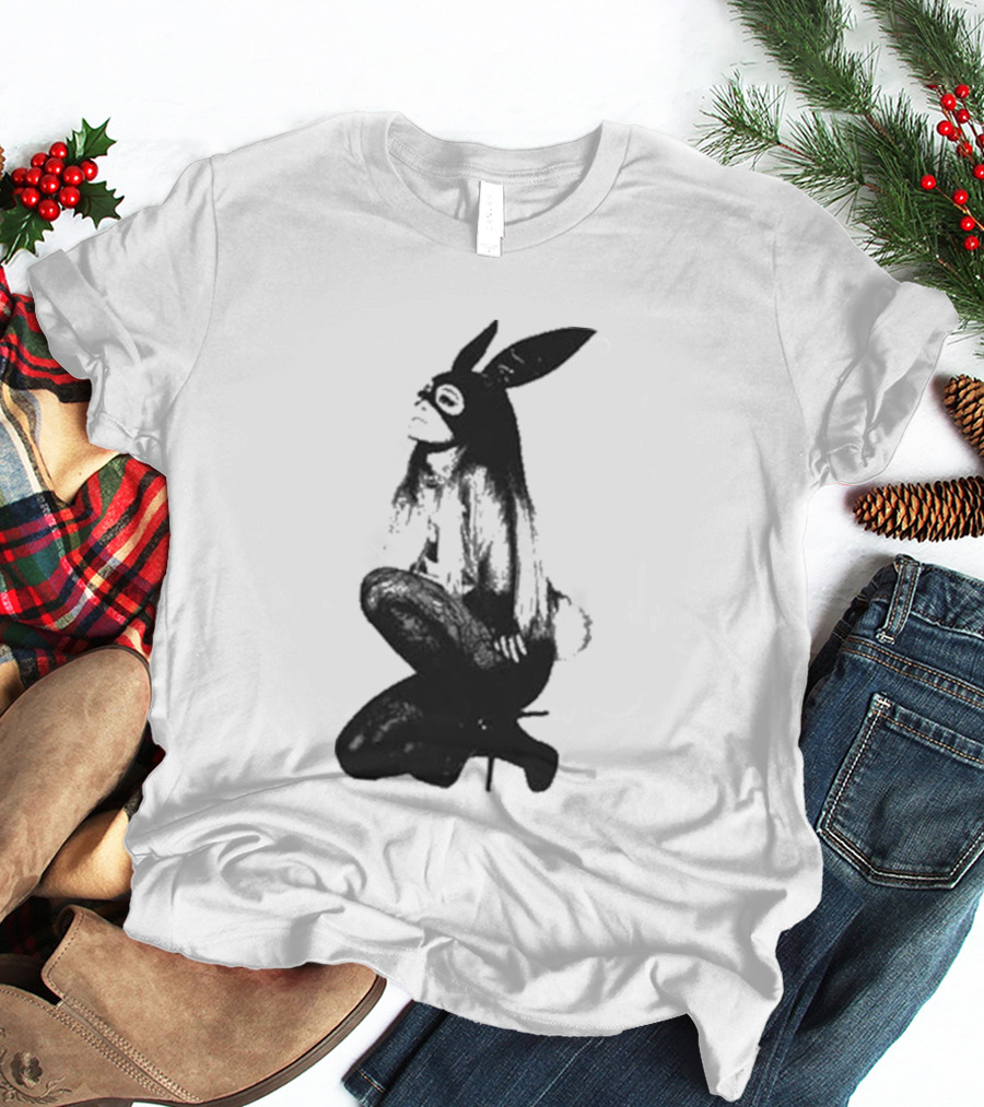Ariana Grande Dangerous Woman 10 Crewneck Bunny Mask T-Shirt