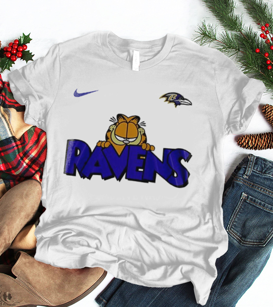 Baltimore Ravens Nike Garfield Crossover Ravens T-Shirt