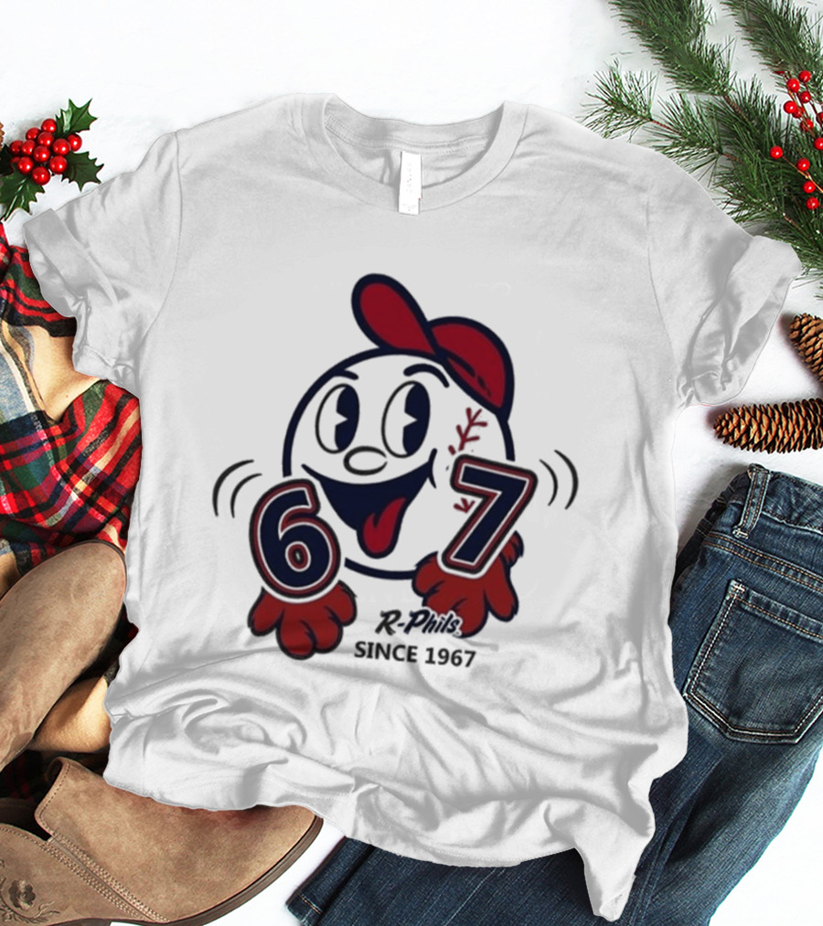 Reading Fightin Phils R Phils Character 67 Since 1967 T-Shirt