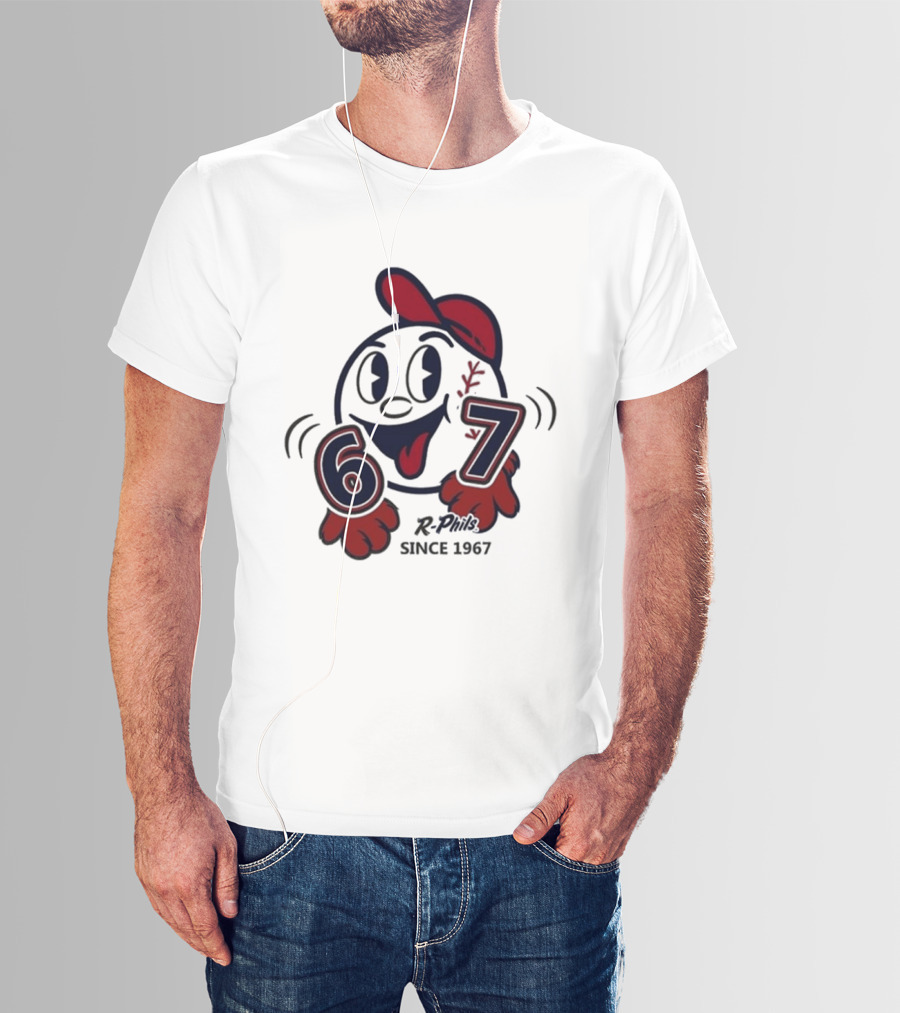 Reading Fightin Phils R Phils Character 67 Since 1967 T-Shirt