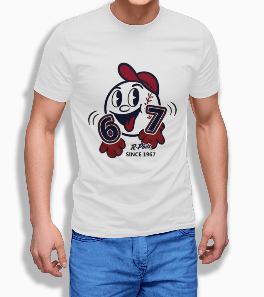 Reading Fightin Phils R Phils Character 67 Since 1967 T-Shirt