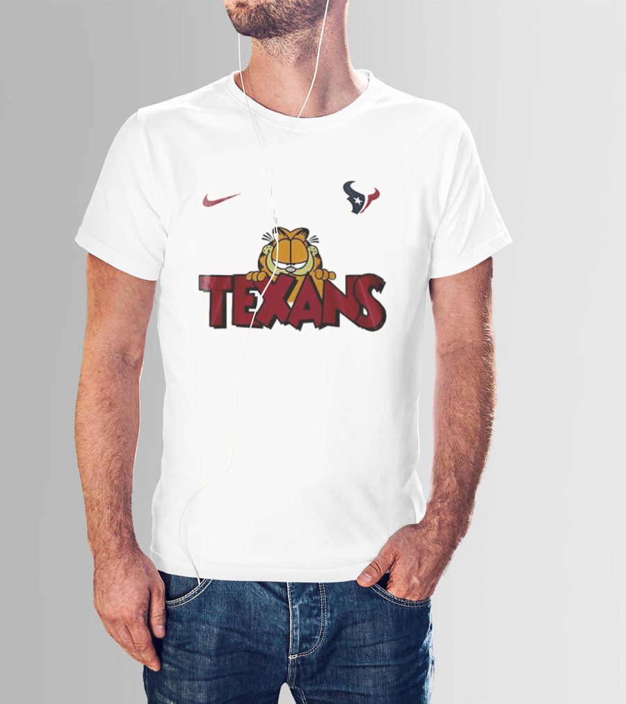 Nike Houston Texans Orange Cat Pose T-Shirt