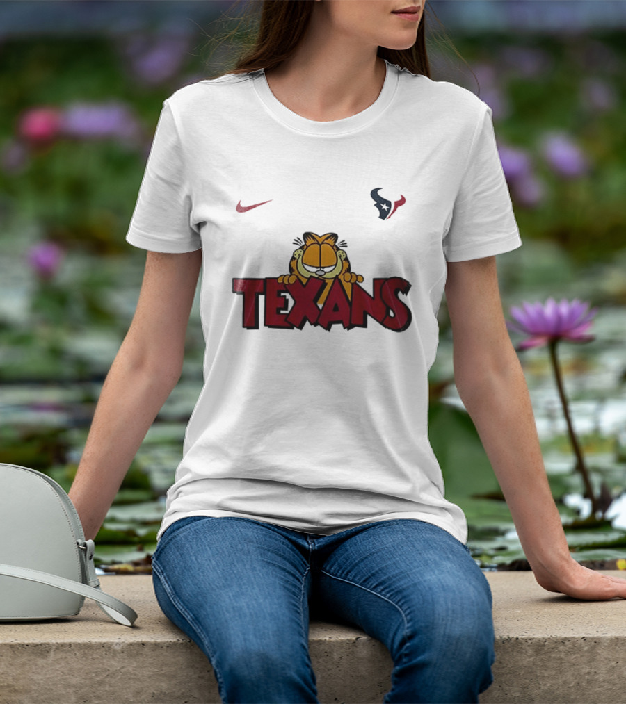 Nike Houston Texans Orange Cat Pose T-Shirt