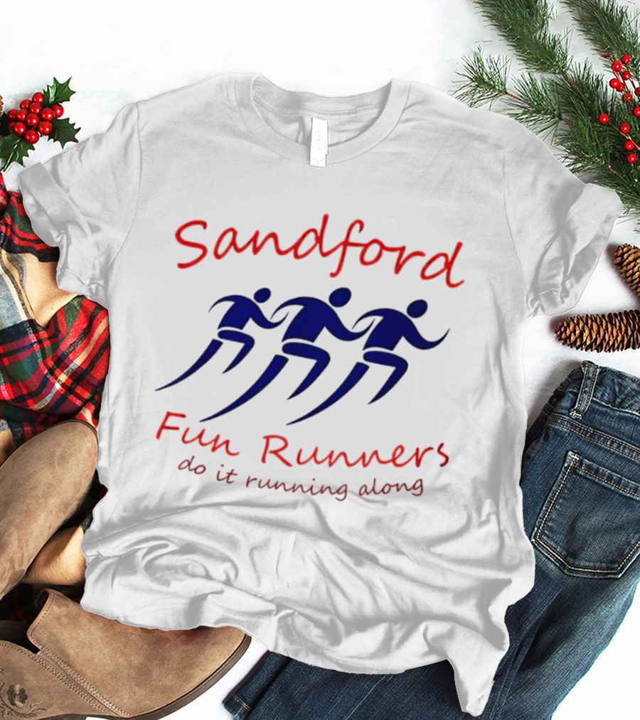 Sandford Fun Runners Do It Running Along Running Figures T-Shirt