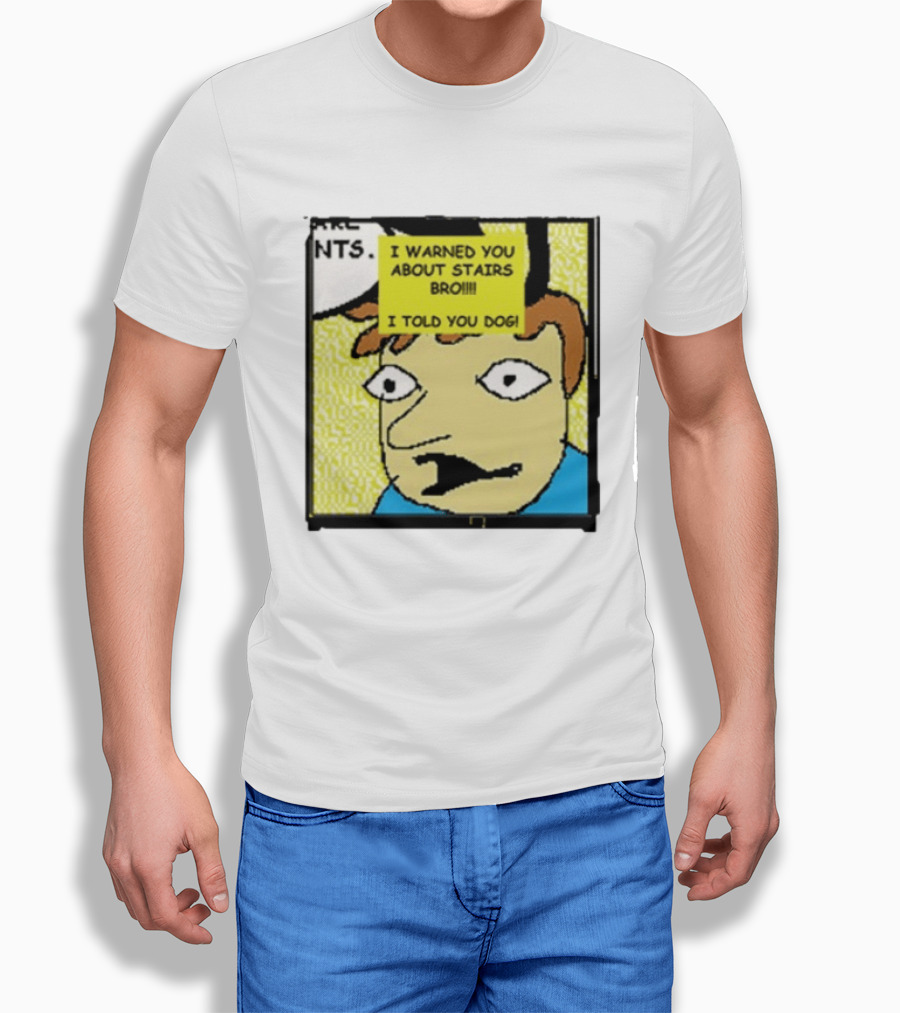I Warned You About Stairs Bro I Told You Dog Meme Comic Panel T-Shirt