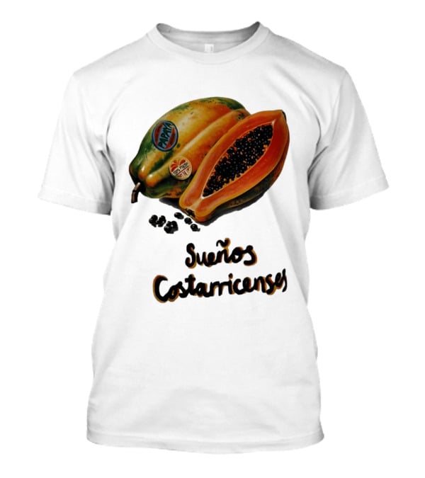 Sueños Costarricenses Papaya Pura Vida Tropical Fruit Dreams Costa Rican T-Shirt