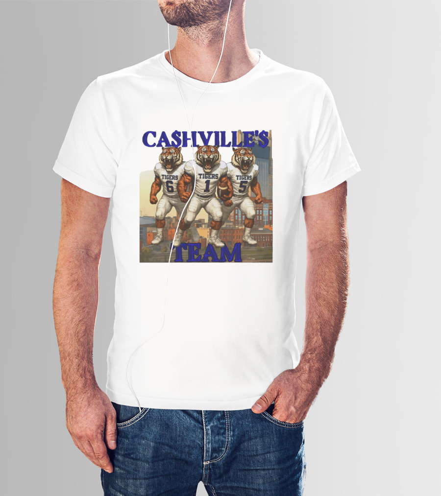 Cashville's Team Tennessee State Tigers Football Trio T-Shirt