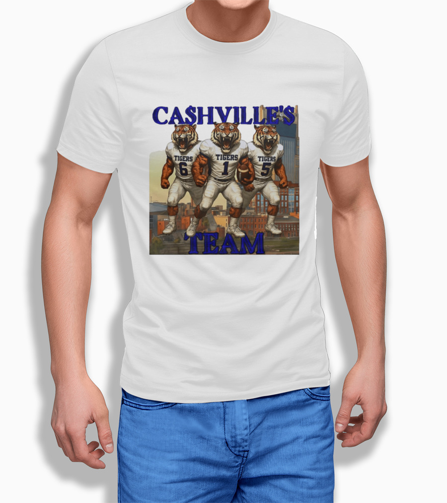 Cashville's Team Tennessee State Tigers Football Trio T-Shirt