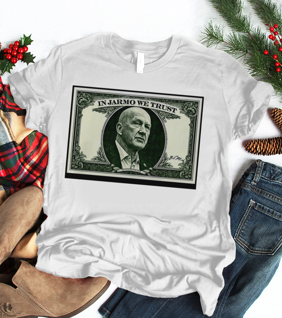 In Jarmo We Trust Dollar Bill Buffalo Sabres Jarmo Kekalainen T-Shirt