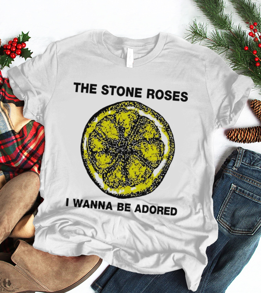 The Stone Roses I Wanna Be Adored Yellow Lemon T-Shirt