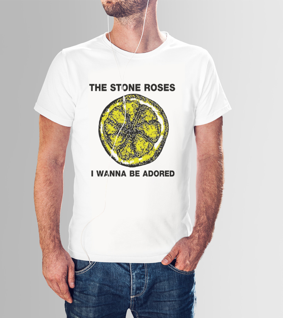 The Stone Roses I Wanna Be Adored Yellow Lemon T-Shirt