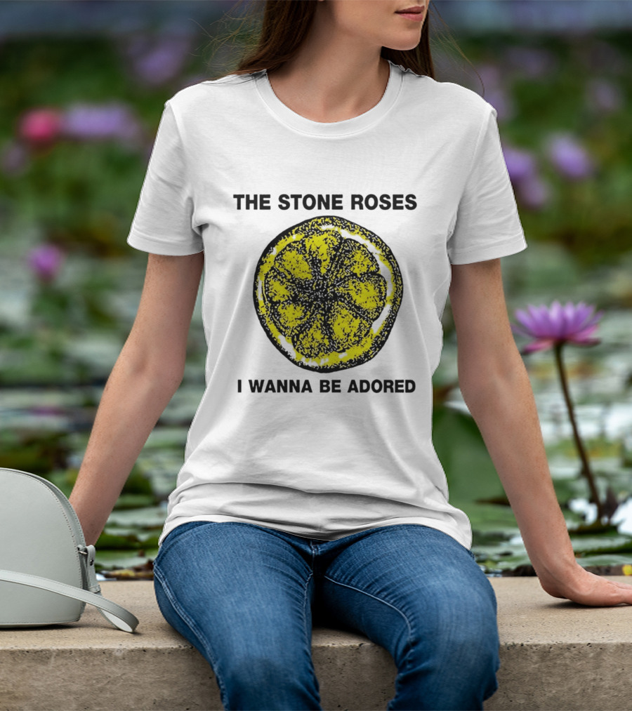 The Stone Roses I Wanna Be Adored Yellow Lemon T-Shirt