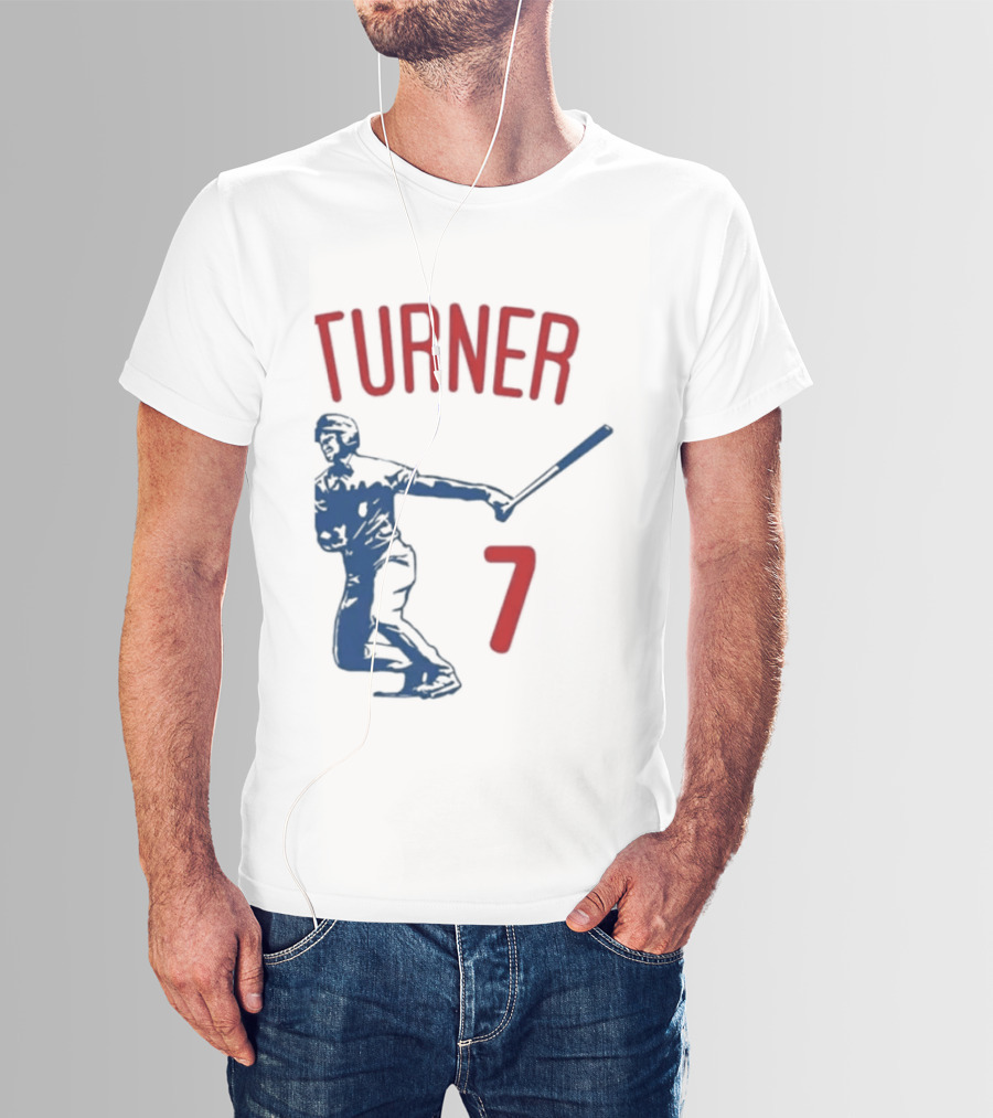 Turner Player 7 Baseball Batter T-Shirt