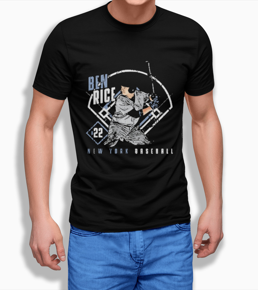 Ben Rice 22 New York Baseball T-Shirt