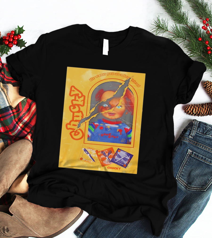 Chucky He Wants You As A Best Friend Good Guys Doll Box T-Shirt