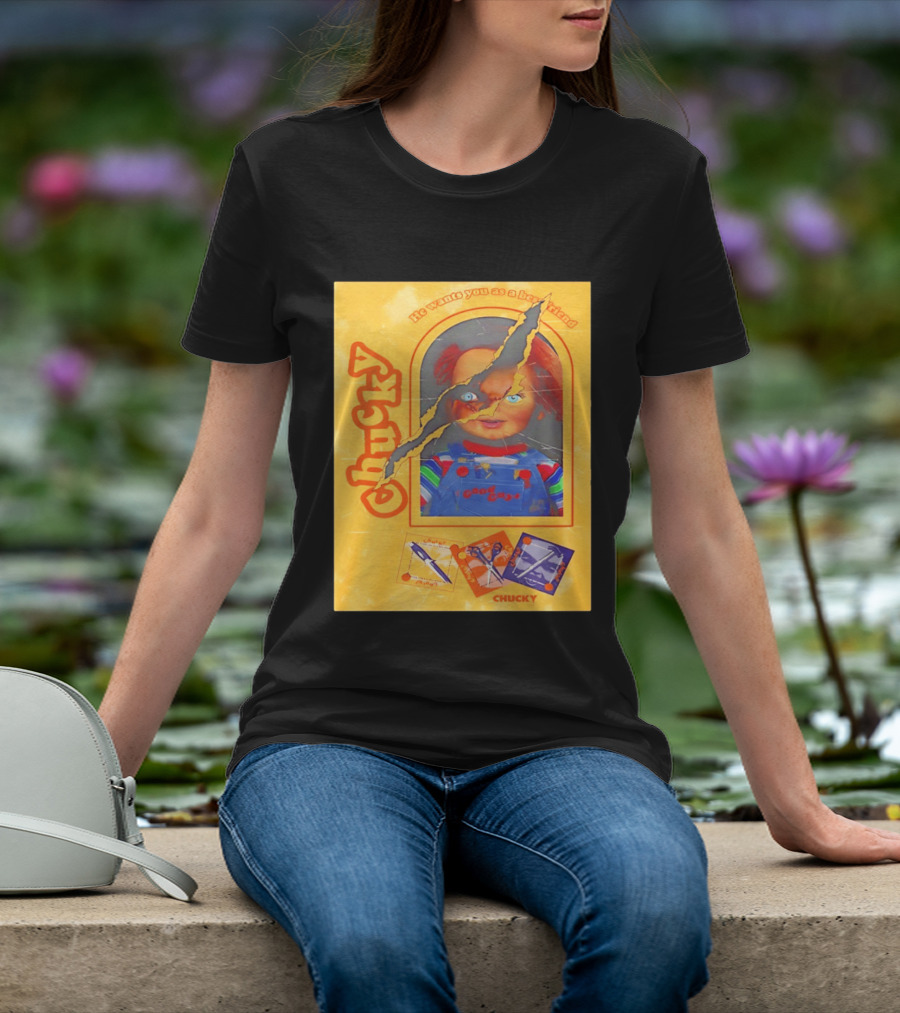 Chucky He Wants You As A Best Friend Good Guys Doll Box T-Shirt