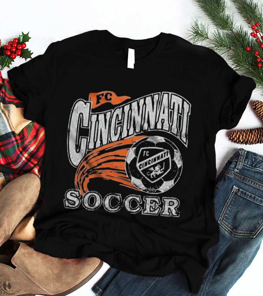 FC Cincinnati Soccer Emblem Ball Highlight T-Shirt