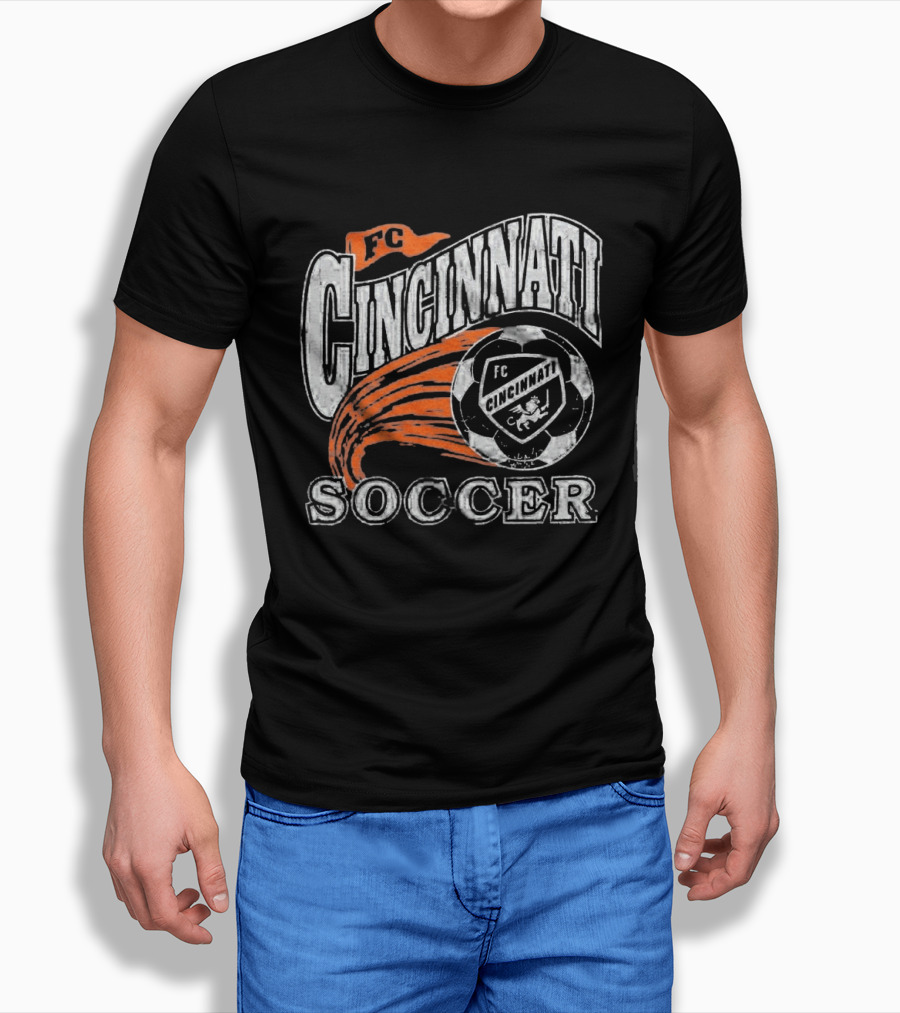 FC Cincinnati Soccer Emblem Ball Highlight T-Shirt