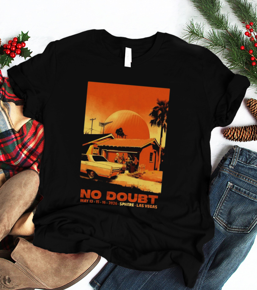 No Doubt May 13 15 16 2026 Sphere Las Vegas Vintage Car Retro Sunset T-Shirt