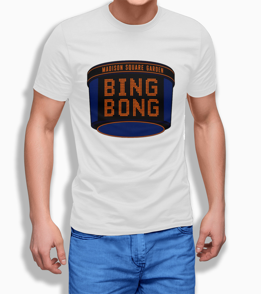 Bing Bong Madison Square Garden New York Knicks Basketball Phrase T-Shirt