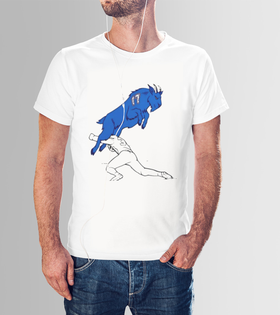 Buffalo Bills Jumping Goat Football T-Shirt