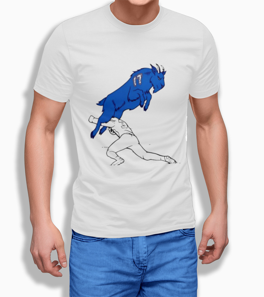 Buffalo Bills Jumping Goat Football T-Shirt