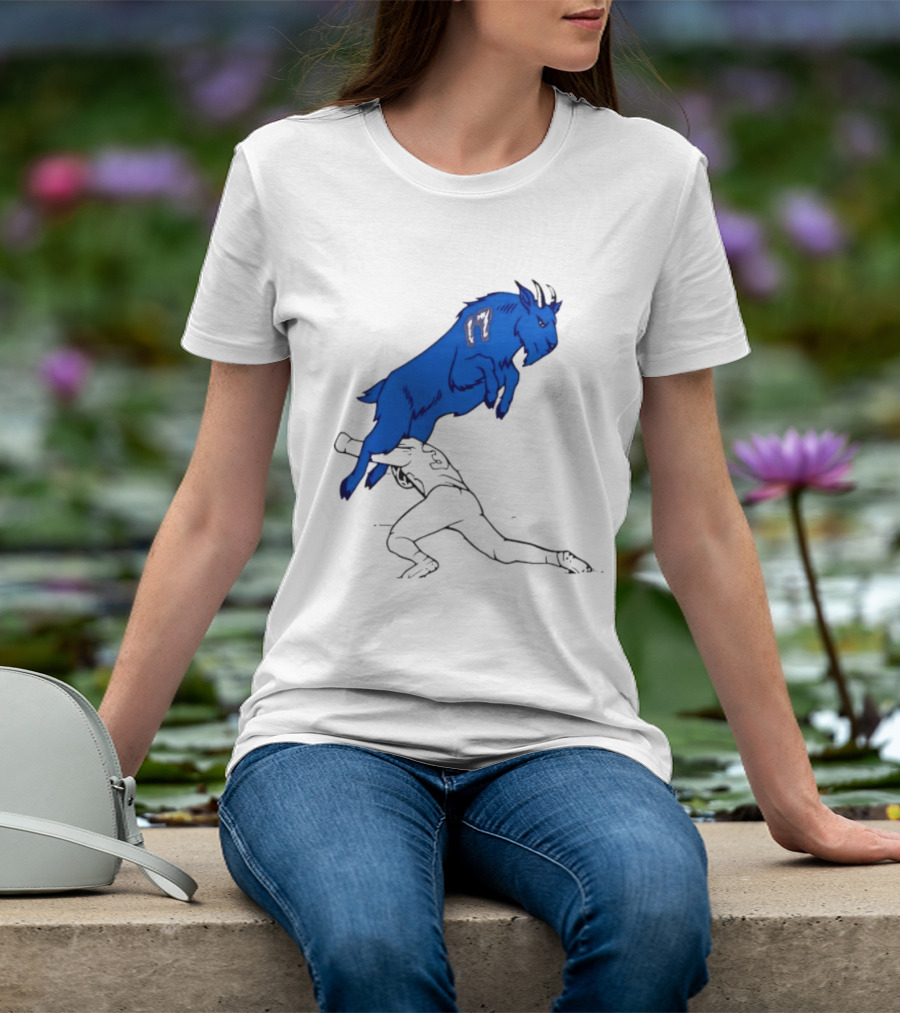 Buffalo Bills Jumping Goat Football T-Shirt