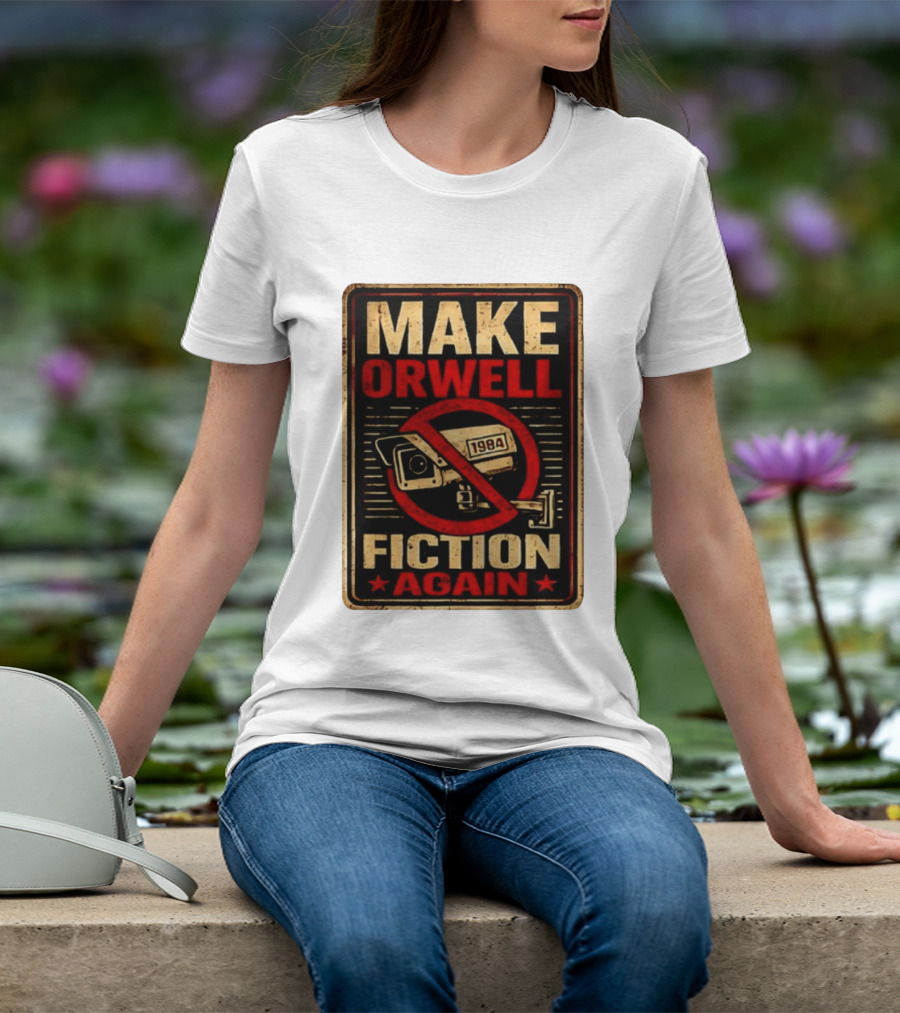 Make Orwell 1984 Fiction Again Camera T-Shirt